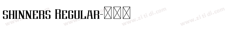 shinners Regular字体转换